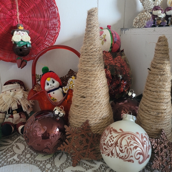 Christmas Tree Jute Twine Set of 2 - Picture 3 of 16